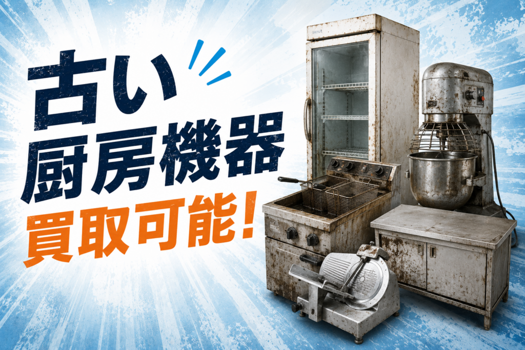 古い厨房機器買取可能
